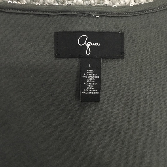 Aqua Silver and Gray Sequin Party Dress - Picture 2 of 4